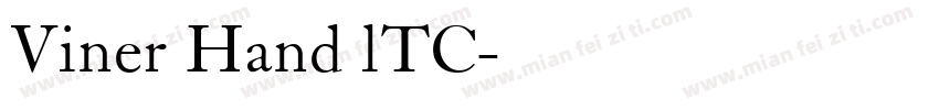 Viner Hand lTC字体转换